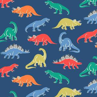 Aesthetic blue dinosaur wallpaper