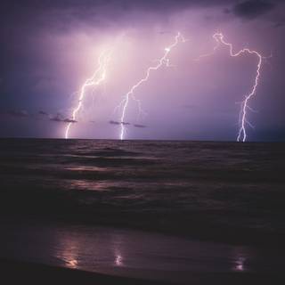 Purple aesthetic storm wallpaper