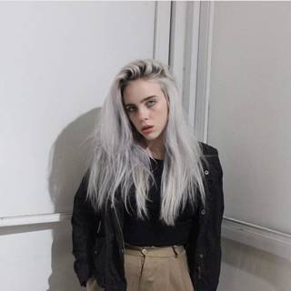 Billie Eilish silver hair wallpaper