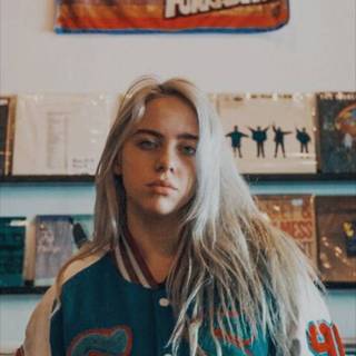 Billie Eilish silver hair wallpaper