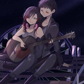 iPhone anime couple HD wallpaper