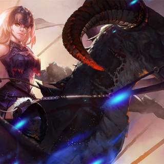 Anime girl armor wallpaper