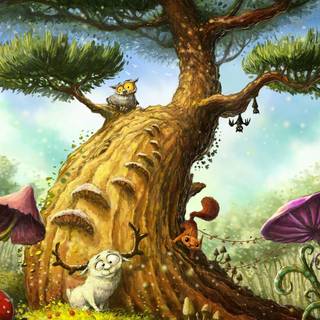 Magic tree wallpaper