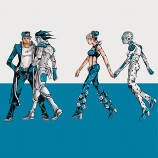 Jolyne and Jotaro wallpaper