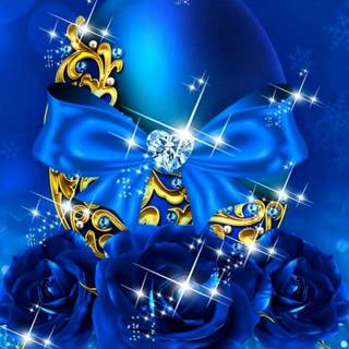 Easter blue wallpaper