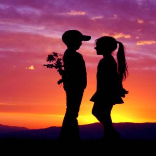 Two lovers wallpaper