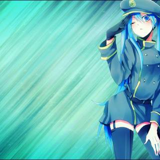 Salute girl wallpaper