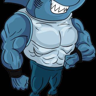 Cartoon shark wallpaper