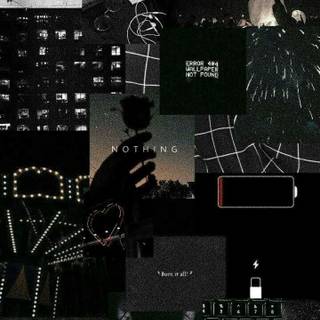 Cute black aesthetic wallpaper