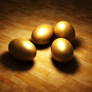 Golden Easter eggs wallpaper