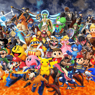 Super Smash Bros Ultimate logo wallpaper