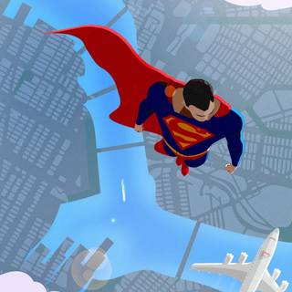 Superman minimalist wallpaper