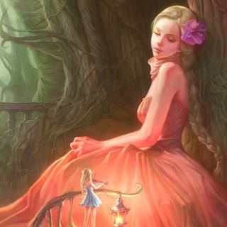 Fairy spring wallpaper