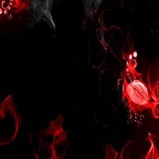 Red and black smoke wallpaper