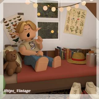 Roblox girl sleeping wallpaper