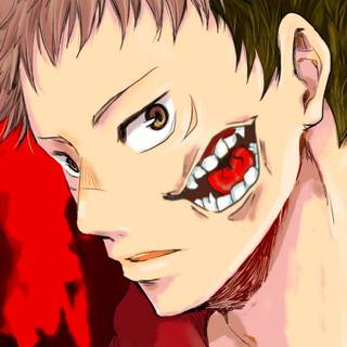 Jujutsu Kaisen logo wallpaper