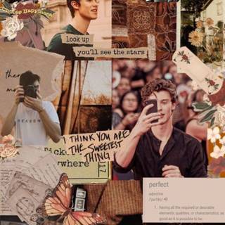 Shawn Mendes collage aesthetic wallpaper