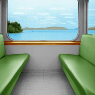 Train window wallpaper
