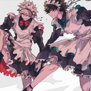 Maid Deku wallpaper