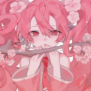 Cherry Miku wallpaper