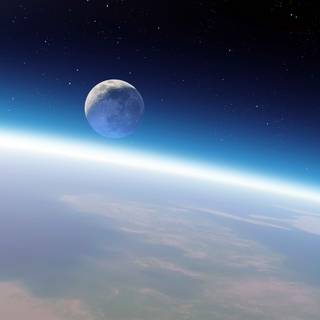 Moon space wallpaper