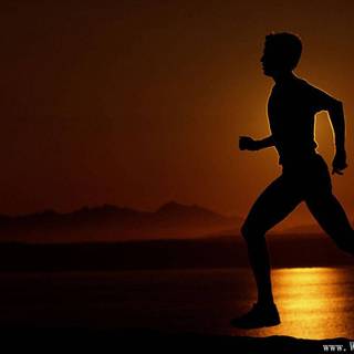 Girl jogging wallpaper