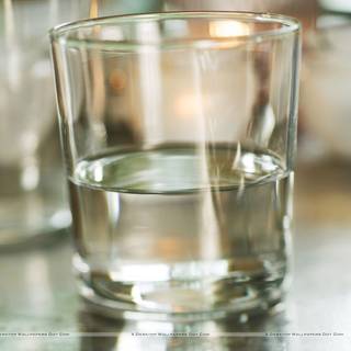Water in glass wallpaper