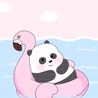 Panda bears cute wallpaper