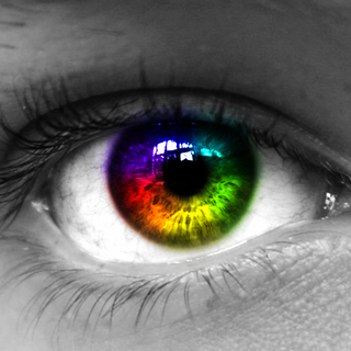 Rainbow eyes wallpaper