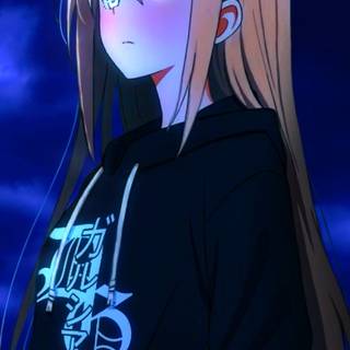 Cute sad girls anime wallpaper