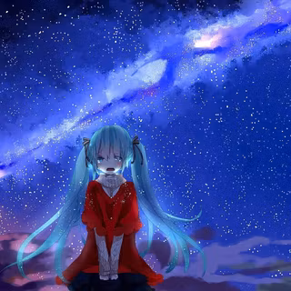 Cute sad girls anime wallpaper