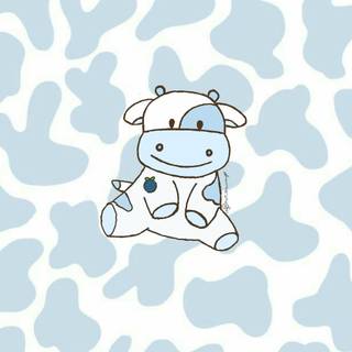 Blueberry cow wallpaper