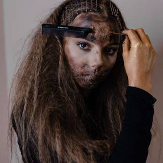 Creepy and cute face wallpaper