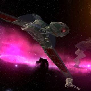Star Trek Klingon Bird of Prey wallpaper
