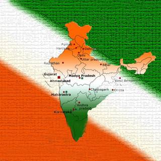 Map of India 2021 wallpaper