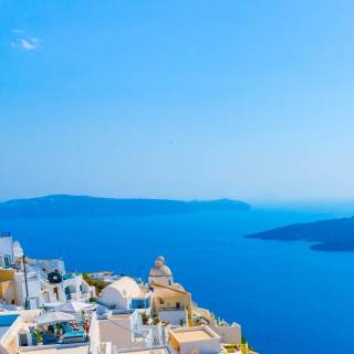 Santorini summer wallpaper