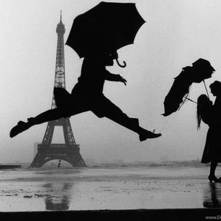 Black Paris wallpaper