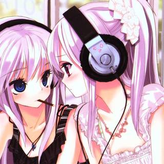 Anime twins wallpaper