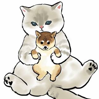 Cute cats and hamsters wallpaper