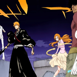 Ichigo x Orihime Bleach wallpaper