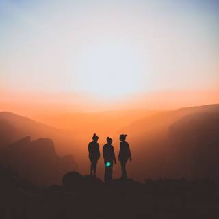 Sunset vertical 4k wallpaper