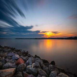 Sunset vertical 4k wallpaper