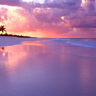 Summer beach sunset wallpaper