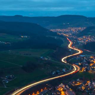 Village road wallpaper