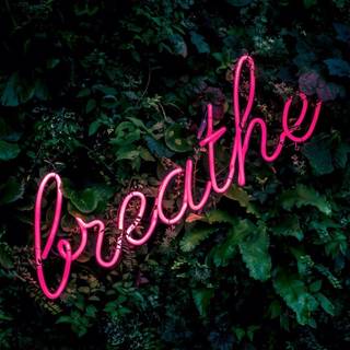 4K iOS neon wallpaper