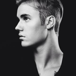 Justin Bieber black wallpaper
