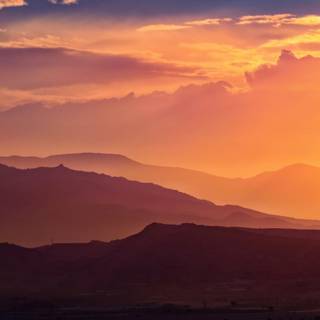 Mountain sunset 4k wallpaper