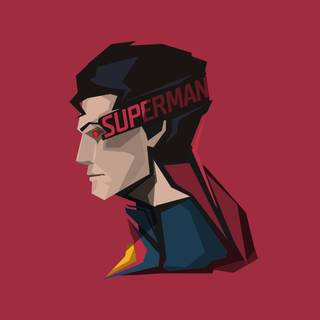 DC Superman minimal wallpaper