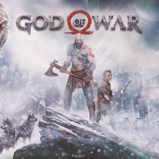 God of War logo 4k wallpaper