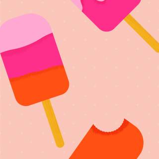 Summer popsicle wallpaper